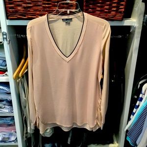 V Neck Blush Pink Top by Vince